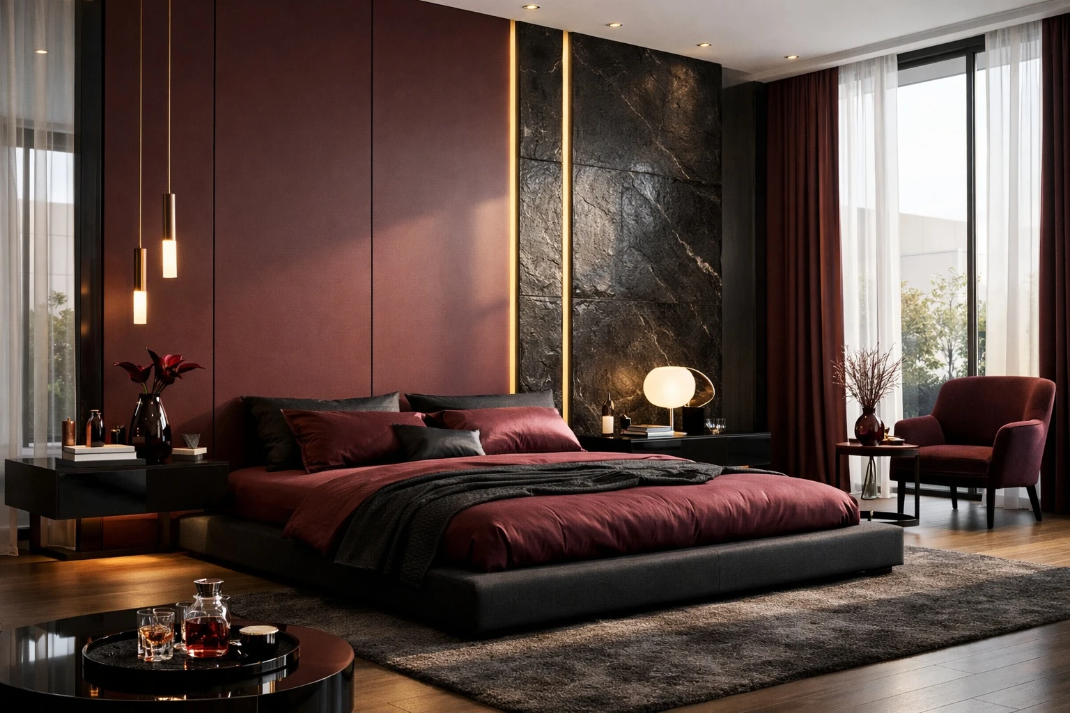 Кровать без изголовья: современная спальня в минимализме | Neoth